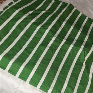 Kate Spade green white striped EURO shams